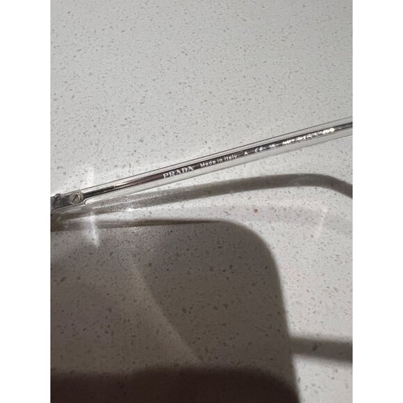 Prada Ladies Sunglasses Silver geometric Lens Square PR56YS - Picture 7 of 11